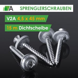 Spenglerschrauben V2A 4,5 x 45 mm