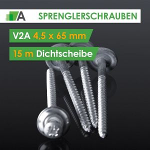 Spenglerschrauben V2A 4,5 x 65 mm