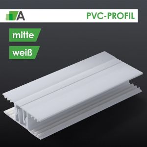 PVC-Profil Mitte weiß