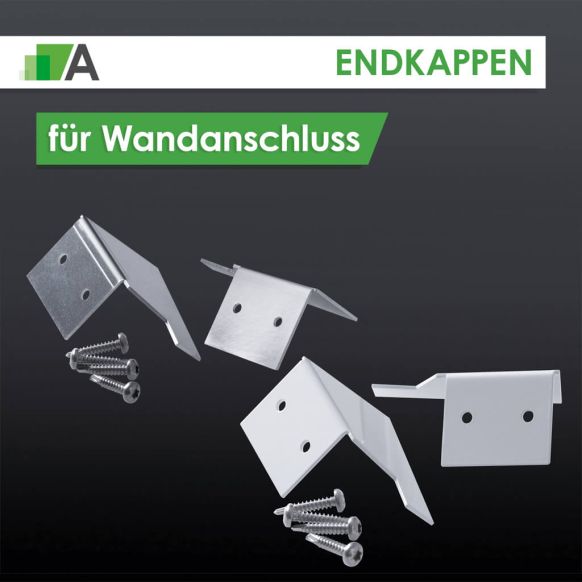 Endkappen für Wandanschluss